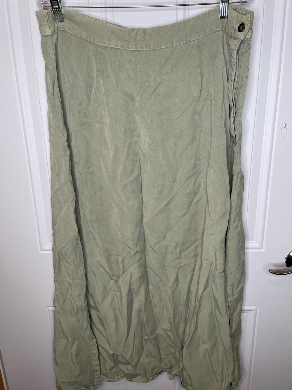 Coldwater Creek Light Sage Green Maxi Skirt - Size XL